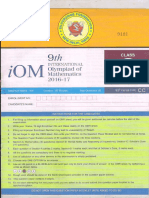 Class 8 Paper IOM 2016