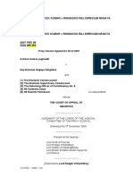 Jugement Du Privy Council Dans L'affaire de Bribe Electoral D'ashok Jugnauth (2008)