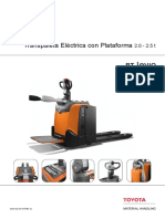 Catalogo Tecnico Transpaleta Hombre A Bordo Toyota BT Levio P Series PDF