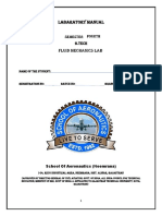 Fluid Mechanics Lab Manual New