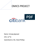 Economics Project: Name: Umang Agrawal STD: 12 B Submitted To: Ms. Hetal Phillips