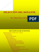 Seleccion de Donante