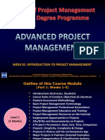 Week 01 - Introduction To Project Management