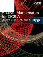 A Level Mathematics For OCR A Student Book 1