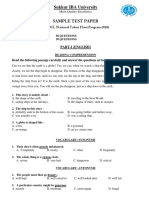 Sample Paper OGDCL NTHP 2018 April 2 2018 2