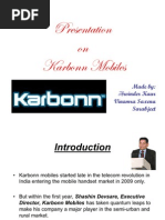 Presentation On Karbonn