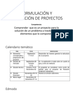 Formulación y Evaluación de Proyectos