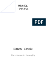 Dba SQL