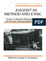 (History of Anthropology) George W. Stocking Jr. - Volksgeist As Method and Ethic - Essays On Boasian Ethnography and The German Anthropological Tradition-University of Wisconsin Press (1996)