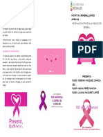 Triptico de Cancer Cervicouterino