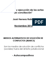 Contenido y Ejecución de Las Actas de Conciliación José Herrera Robles PDF