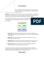 Johari, SWOT - Notes