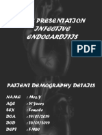 Case Presentation: Infective Endocarditis