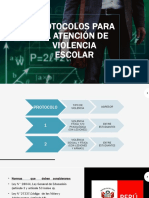 Protocolos para La Atención de Violencia Escolar