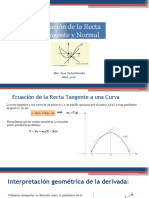 Ecuaciones de La Recta Tangente y Normal