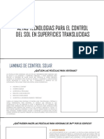 Altas Tecnologias para El Control Del Sol