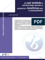En Qué Mediada La Nanotecnología Aplicada Es Perjudicial o Beneficiosa para El Medioambiente