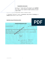 Negotiable Instruments NI Act. 1881 Came Into Force On 1: /conversion/tmp/scratch/438498291.doc - 1