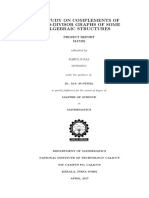 A Study On Complements of Zero-Divisor Graphs of Some Algebraic Structures