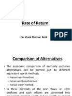 Rate of Return