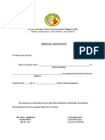 Med Cert Template