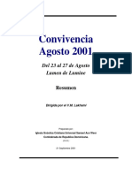 CURACIÓN DEL CUERPO FÍSICO Convivencia Agosto 2001 Lumen de Lumine PDF