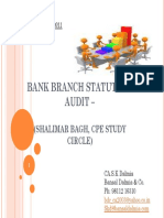 Bank Branch Statutory Audit