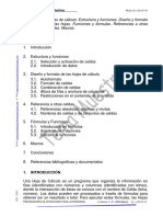 Hojas de Calculo - Estructura y Funciones PDF