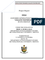 Project Report MBA