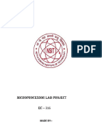 Microprocessor Lab Project EC - 316: Made By