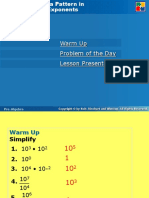 Negative Exponents