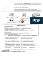 EVALUACIÓN de Lenguaje Tercer Periodo