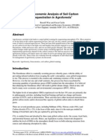 A Bio Economic Analysis of Soil Carbon Sequestration in Agroforests1