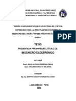 "Diseño e Implementacion de Un Sistema de Control Distribuido para Las Mini Plantas de Control