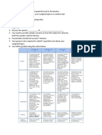 Group Activity For Speech Styles and Speech Acts