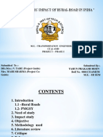 Socio-Economic Impact of Rural Road in India "