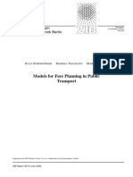 Models For Fare Planning in Public Transport: Konrad-Zuse-Zentrum Für Informationstechnik Berlin