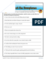 Correct The Homophones PDF