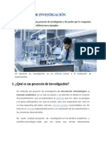 Proyecto de Investigación