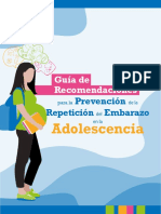 Guia Recomendaciones Prevencion Repeticion Embarazo Adolescencia