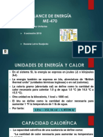 Balance de Energía ME-470: Operaciones Unitarias