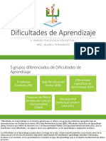 Dificultades de Aprendizaje