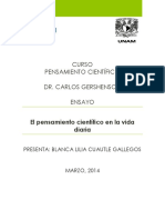 Ensayo Curso Pensamiento Cientifico PDF