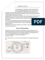 Theory of Dynamometer