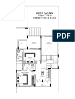 West Facing: Third Floor Plan