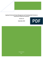 Applying Professional Project Management and Technology Best Practices To Construction Projects by Contractors September 2019