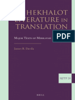 (Supplements To The Journal of Jewish Thought and Philosophy) James Davila - Hekhalot Literature in Translation - Major Texts of Merkavah Mysticism-BRILL (2013)