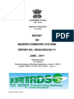 ON Modern Formwork Systems REPORT NO.: RDSO/WKS/2017/1 JUNE - 2017 Modern Formwork Systems REPORT NO.: RDSO/WKS/2017/1