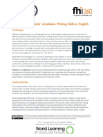 Academic Writing Skills - Handout PDF