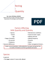 2 - Factors Affecting Milk Quality and Quantity of Milk